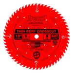 Freud 10 in. x 60 Tooth x 5/8 in. Bore, .090 Thin Kerf, Teflon Coated ATB Saw Blade