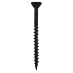 11947 - #8 x 1-1/4 Square Drive Self-Countersinking Screws w/nibs, Black