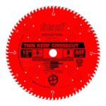 Freud 12 in. x 80 Tooth x 1 in. Bore, Thin Kerf ATB Saw Blade